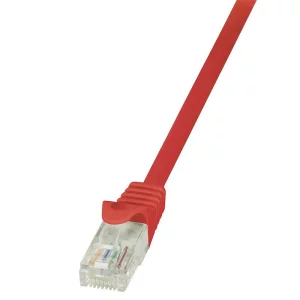 PATCH CORD  UTP LOGILINK Cat5e,  cupru-aluminiu,   0.5 m, rosu, AWG26,  &quot;CP1024U&quot;