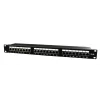 PATCH PANEL GEMBIRD 24 porturi 1U pentru rack 19&quot;, black, NPP-C524-002