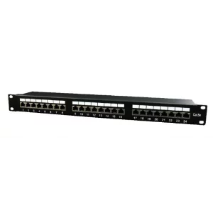 PATCH PANEL GEMBIRD 24 porturi 1U pentru rack 19&quot;, black, NPP-C524-002