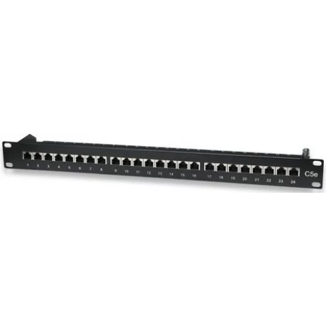 PATCH PANEL INTELLINET 24 porturi, FTP, Cat5e ecranat, 1U pentru rack 19&quot; &quot;513487&quot;