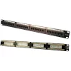 PATCH PANEL LOGILINK 24 porturi,  UTP, Cat5e, 1U pentru rack 19&quot;, black, &quot;NP0027&quot;