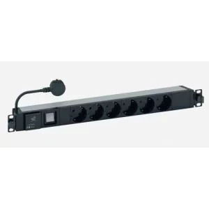 PDU LEGRAND 1U pt. rack 19 inch, 6 prize IEC, intrare IEC, max 16 A, 1.6 m, &quot;LN046590&quot;