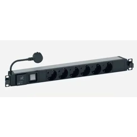 PDU LEGRAND 1U pt. rack 19 inch, 6 prize IEC, intrare IEC, max 16 A, 1.6 m, &quot;LN046590&quot;