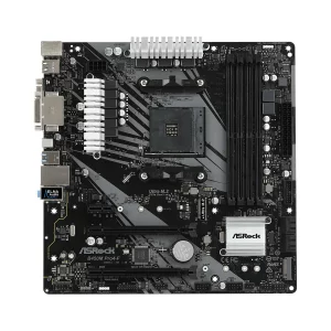 PLACA de BAZA Asrock B450M PRO4-F, skt AM4, AMD B450, mATX, slot RAM 4 x DDR4, max 64 GB, 4x S-ATA 3, 2x M.2, 1x PCI-E, PCI-E3.0x16 x 1, PCI-E3.0x4 x 1, LAN 1000 Mbps, HDMI, DVI, VGA, 7.1, &quot;B450M PRO4-F&quot;