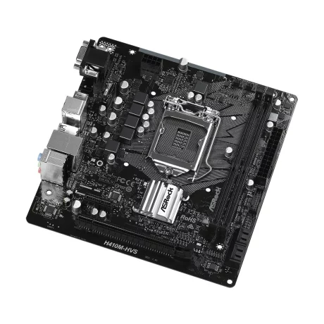 PLACA de BAZA Asrock H410M-HVS, skt LGA 1200, Intel H410, mATX, slot RAM 2 x DDR4, max 64 GB, 4x S-ATA 3, 1x PCI-E, PCI-E3.0x16 x 1, LAN 10/100/1000 Mbps, HDMI,VGA, 5.1, &quot;H410M-HVS&quot;