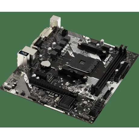 PLACA de BAZA Asrock A320M-HDV R4.0, skt AM4, AMD A320, mATX, slot RAM 2 x DDR4, max 32 GB, 4x S-ATA 3, 1x M.2, 1x PCI-E, PCI-E3.0x16 x 1, LAN 1000 Mbps, HDMI, DVI, VGA, 7.1, &quot;A320M-HDV R4.0&quot;