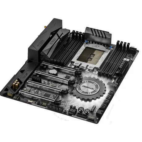 PLACA de BAZA Asrock X399 TAICHI, skt TR4, AMD X399, ATX, slot RAM 8 x DDR4, max 128 GB, 8x S-ATA 3, 3x M.2, 1x PCI-E, PCI-E3.0x16 x 2, PCI-E3.0x8 x 2, LAN 1000 Mbps x 2, 7.1, &quot;X399 TAICHI&quot;