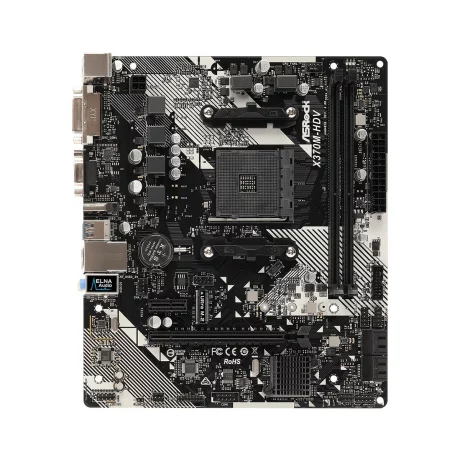 PLACA de BAZA Asrock X370M-HDV R4.0, skt AM4, AMD X370, mATX, slot RAM 2 x DDR4, max 32 GB, 4x S-ATA 3, 1x M.2, 1x PCI-E, PCI-E3.0 x 16 x 1, LAN 10/100/1000 Mbps, HDMI | DVI -D | VGA, 7.1, &quot;X370M-HDV R4.0&quot;