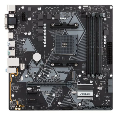 PLACA de BAZA ASUS PRIME B450M-A, skt AM4, AMD B450, mATX, slot RAM 4 x DDR4, max 64 GB, 6x S-ATA 3, 1x M.2, 2x PCI-E, PCI-E3.0x16 x 1, LAN 1000 Mbps, HDMI, DVI, VGA, 7.1, &quot;PRIME B450M-A&quot;