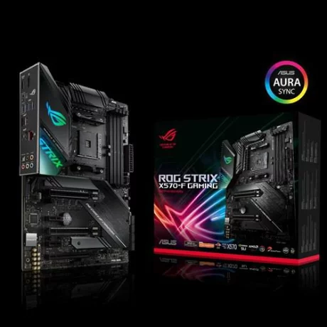 PLACA de BAZA ASUS X570-F GAMING, skt AM4, AMD X570, ATX, slot RAM 4 x DDR4, max 128 GB, 8x S-ATA 3, 2x M.2, 2x PCI-E, PCI-E4.0x16 x 1, PCI-E4.0x8 x 1, PCI-E4.0x4 x 1, LAN 1000 Mbps, Display Port, HDMI, 7.1, &quot;X570-F GAMING&quot;