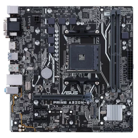 PLACA de BAZA ASUS PRIME A320M-E, skt AM4, AMD A320, mATX, slot RAM 2 x DDR4, max 32 GB, 4x S-ATA 3, 1x M.2, 2x PCI-E, PCI-E3.0x16 x 1, LAN 1000 Mbps, HDMI, DVI, VGA, 7.1, &quot;PRIME A320M-E&quot;