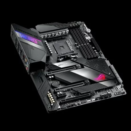 PLACA de BAZA ASUS CROSSHAIR VIII HER, skt AM4, AMD X570, ATX, slot RAM 4 x DDR4, max 128 GB, 8x S-ATA 3, 2x M.2, 1x PCI-E, PCI-E4.0x16 x 1, PCI-E4.0x8 x 1, PCI-E4.0x4 x 1, LAN 1000 Mbps x 2, 7.1, &quot;CROSSHAIR VIII HER&quot;