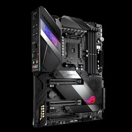 PLACA de BAZA ASUS CROSSHAIR VIII HER, skt AM4, AMD X570, ATX, slot RAM 4 x DDR4, max 128 GB, 8x S-ATA 3, 2x M.2, 1x PCI-E, PCI-E4.0x16 x 1, PCI-E4.0x8 x 1, PCI-E4.0x4 x 1, LAN 1000 Mbps x 2, 7.1, &quot;CROSSHAIR VIII HER&quot;