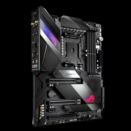 PLACA de BAZA ASUS CROSSHAIR VIII HWF, skt AM4, AMD X570, ATX, slot RAM 4 x DDR4, max 128 GB, 8x S-ATA 3, 2x M.2, 1x PCI-E, PCI-E4.0x16 x 1, PCI-E4.0x8 x 1, PCI-E4.0x4 x 1, LAN 1000 Mbps x 2, 7.1, &quot;CROSSHAIR VIII HWF&quot;