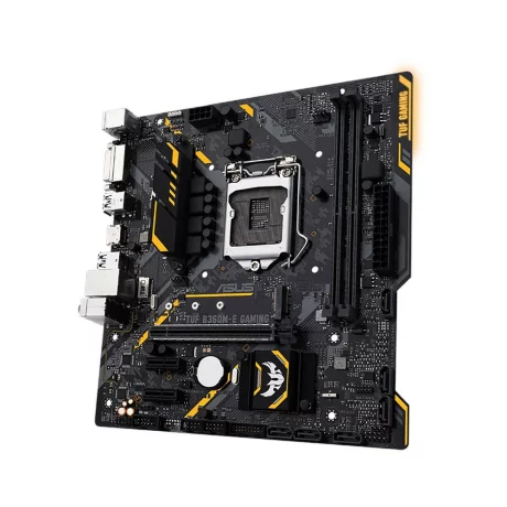 PLACA de BAZA ASUS TUF B360M-E GAMING, skt LGA 1151, Intel B360, mATX, slot RAM 2 x DDR4, max 32 GB, 6x S-ATA 3, 1x M.2, 2x PCI-E, PCI-E3.0x16 x 1, LAN 1000 Mbps, HDMI, DVI, 7.1, &quot;TUF B360M-E GAMING&quot;