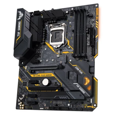 PLACA de BAZA ASUS TUF Z390-PLUS GAMING, skt LGA 1151, Intel Z390, ATX, slot RAM 4 x DDR4, max 64 GB, 6x S-ATA 3, 2x M.2, 4x PCI-E, PCI-E3.0x16 x 1, PCI-E3.0x4 x 1, LAN 1000 Mbps, Display Port, HDMI, 7.1, &quot;TUF Z390-PLUS GAMING&quot;