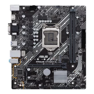 PLACA de BAZA ASUS PRIME H410M-D, skt LGA 1200, Intel H410, mATX, slot RAM 2 x DDR4, max 64 GB, 4x S-ATA 3, 1x M.2, 1x PCI-E, PCI-E3.0 x 16 x 2, LAN 10/100/1000 Mbps, HDMI, VGA, 7.1, &quot;PRIME H410M-D&quot;