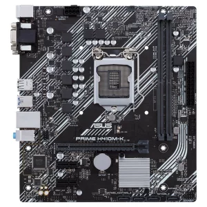 PLACA de BAZA ASUS PRIME H410M-K, skt LGA 1200, Intel H410, mATX, slot RAM 2 x DDR4, max 64 GB, 4x S-ATA 3, nux M.2, 2x PCI-E, PCI-E3.0x16 x 1, LAN 1000 Mbps, VGA, DVI, 5.1, &quot;PRIME H410M-K&quot;