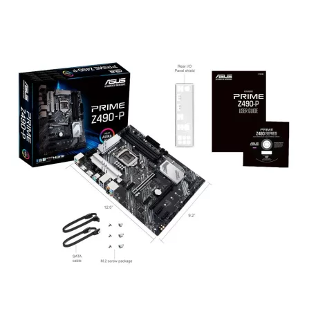 PLACA de BAZA ASUS PRIME Z490-P, skt LGA 1200, Intel Z490, ATX, slot RAM 4 x DDR4, max 128 GB, 4x S-ATA 3, 2x M.2, 4x PCI-E, PCI-E3.0x16 x 1, PCI-E3.0x4 x 1, LAN 1000 Mbps, Display Port, HDMI, 7.1, &quot;PRIME Z490-P&quot;
