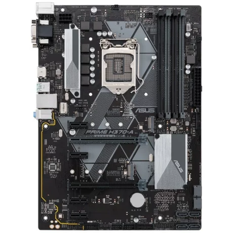 PLACA de BAZA ASUS PRIME H370-A, skt LGA 1151, Intel H370, ATX, slot RAM 4 x DDR4, max 64 GB, 6x S-ATA 3, 2x M.2, 4x PCI-E, PCI-E3.0x16 x 1, PCI-E3.0x4 x 1, LAN 1000 Mbps, HDMI, DVI, VGA, 7.1, &quot;PRIME H370-A&quot;