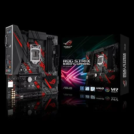 PLACA de BAZA ASUS STRIX B360-G GAM, skt LGA 1151, Intel B360, mATX, slot RAM 4 x DDR4, max 64 GB, 6x S-ATA 3, 2x M.2, 1x PCI-E, PCI-E3.0x16 x 1, PCI-E3.0x4 x 1, LAN 1000 Mbps, HDMI, DVI, 7.1, &quot;STRIX B360-G GAM&quot;