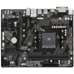 PLACA de BAZA GIGABYTE A320M-H 2.0, skt AM4, AMD A320, mATX, slot RAM 2 x DDR4, max 64 GB, 4x S-ATA 3, 1x M.2, 1x PCI-E, PCI-E3.0 x 16 x 1, LAN 10/100/1000 Mbps, HDMI, DVI-D, 7.1, &quot;GA-A320M-H 2.0&quot;