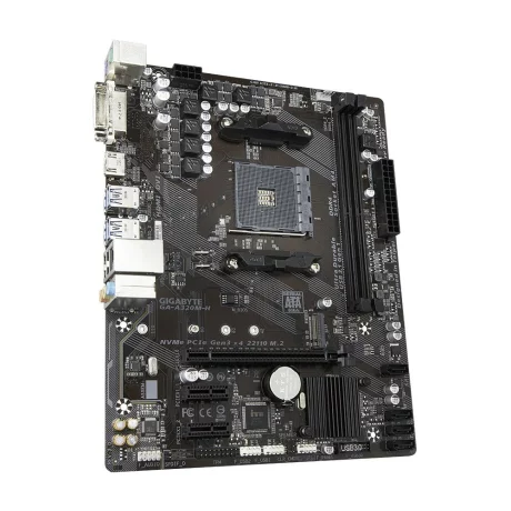 PLACA de BAZA GIGABYTE A320M-H 3.0, skt AM4, AMD A320, mATX, slot RAM 2 x DDR4, max 64 GB, 4x S-ATA 3, 1x M.2, 1x PCI-E, PCI-E3.0 x 16 x 1, LAN 10/100/1000 Mbps, HDMI,DVI, 7.1, &quot;GA-A320M-H 3.0&quot;