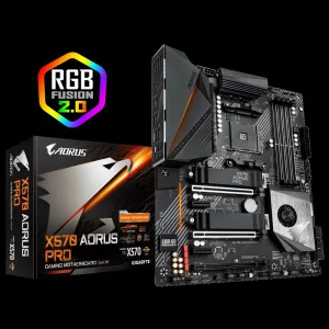 PLACA de BAZA GIGABYTE X570 AORUS PRO, skt AM4, AMD X570, ATX, slot RAM 4 x DDR4, max 128 GB, 6x S-ATA 3, 2x M.2, 2x PCI-E, PCI-E4.0x16 x 1, PCI-E4.0x8 x 1, PCI-E4.0x4 x 1, LAN 1000 Mbps, HDMI, 7.1, &quot;X570 AORUS PRO&quot;