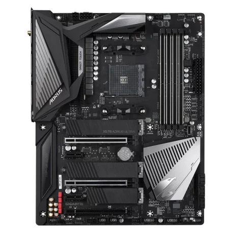 PLACA de BAZA GIGABYTE X570 AORUS ULTRA, skt AM4, AMD X570, ATX, slot RAM 4 x DDR4, max 128 GB, 6x S-ATA 3, 2x M.2, 2x PCI-E, PCI-E4.0x16 x 1, PCI-E4.0x8 x 1, PCI-E4.0x4 x 1, LAN 1000 Mbps, 7.1, &quot;X570 AORUS ULTRA&quot;