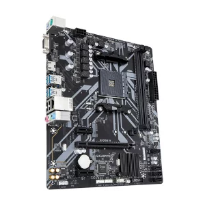 PLACA de BAZA GIGABYTE B450M H, skt AM4, AMD B450, mATX, slot RAM 2 x DDR4, max 32 GB, 4x S-ATA 3, 1x M.2, 2x PCI-E, PCI-E3.0x16 x 1, LAN 1000 Mbps, HDMI, VGA, 7.1, &quot;B450M H&quot;