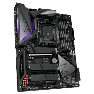 PLACA de BAZA GIGABYTE B550 AORUS MASTER, skt AM4, AMD B550, ATX, slot RAM 4 x DDR4, max 128 GB, 6x S-ATA 3, 3x M.2, nux PCI-E, PCI-E4.0x16 x 1, PCI-E3.0x4 x 2, LAN 2500 Mbps, HDMI, 7.1, &quot;B550 AORUS MASTER&quot;