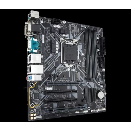 PLACA de BAZA GIGABYTE H310M D3H, skt LGA 1151, Intel H310, mATX, slot RAM 4 x DDR4, max 64 GB, 4x S-ATA 3, 1x M.2, nux PCI-E, PCI-E3.0x16 x 1, PCI-E3.0x4 x 1, LAN 1000 Mbps, HDMI, DVI, VGA, 7.1, &quot;H310M D3H&quot;