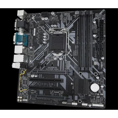 PLACA de BAZA GIGABYTE H310M D3H, skt LGA 1151, Intel H310, mATX, slot RAM 4 x DDR4, max 64 GB, 4x S-ATA 3, 1x M.2, nux PCI-E, PCI-E3.0x16 x 1, PCI-E3.0x4 x 1, LAN 1000 Mbps, HDMI, DVI, VGA, 7.1, &quot;H310M D3H&quot;