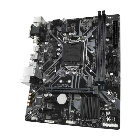 PLACA de BAZA GIGABYTE H310M S2H 2.0, skt LGA 1151, Intel H310, mATX, slot RAM 2 x DDR4, max 32 GB, 4x S-ATA 3, 1x M.2, 2x PCI-E, PCI-E3.0x16 x 1, LAN 1000 Mbps, HDMI, DVI, VGA, 7.1, &quot;H310M S2H 2.0&quot;