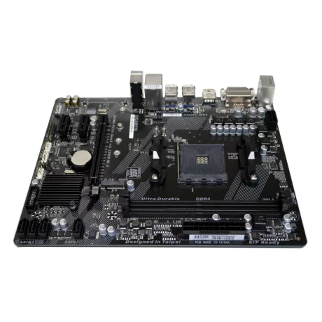 PLACA de BAZA GIGABYTE A320M-H, skt AM4, AMD A320, mATX, slot RAM 2 x DDR4, max 32 GB, 4x S-ATA 3, 1x M.2, 2x PCI-E, PCI-E3.0x16 x 1, LAN 1000 Mbps, HDMI, DVI, 7.1, &quot;A320M-H&quot;