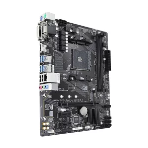 PLACA de BAZA GIGABYTE A320M-S2H, skt AM4, AMD A320, mATX, slot RAM 2 x DDR4, max 32 GB, 4x S-ATA 3, 1x M.2, 2x PCI-E, PCI-E3.0x16 x 1, LAN 1000 Mbps, HDMI, DVI, VGA, 7.1, &quot;A320M-S2H&quot;