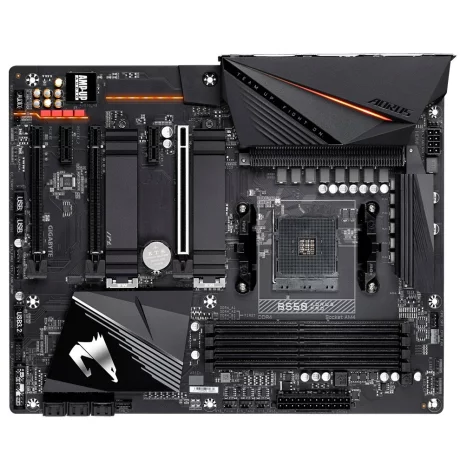 PLACA de BAZA GIGABYTE B550 AORUS PRO, skt AM4, AMD B550, ATX, slot RAM 2 x DDR4, max 64 GB, 6x S-ATA 3, 2x M.2, 2x PCI-E, PCI-E4.0x16 x 1, PCI-E3.0x4 x 1, PCI-E3.0x2 x 1, LAN 2500 Mbps, HDMI, 7.1, &quot;B550 AORUS PRO&quot;