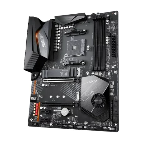 PLACA de BAZA GIGABYTE X570 AORUS ELITE, skt AM4, AMD X570, ATX, slot RAM 4 x DDR4, max 128 GB, 6x S-ATA 3, 2x M.2, 2x PCI-E, PCI-E4.0x16 x 1, PCI-E4.0x4 x 1, LAN 1000 Mbps, HDMI, 7.1, &quot;X570 AORUS ELITE&quot;