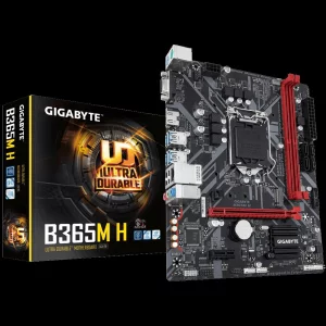 PLACA de BAZA GIGABYTE B365M H, skt LGA 1151, Intel B365, mATX, slot RAM 2 x DDR4, max 32 GB, 4x S-ATA 3, 1x M.2, 1x PCI-E, PCI-E3.0x16 x 1, LAN 1000 Mbps, HDMI, VGA, 7.1, &quot;B365M H&quot;