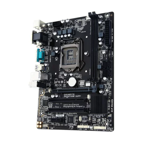 PLACA de BAZA GIGABYTE H110M-S2PV, skt LGA 1151, Intel H110, mATX, slot RAM 2 x DDR4, max 32 GB, 4x S-ATA 3, nux M.2, 1x PCI-E, PCI-E3.0x16 x 1, LAN 1000 Mbps, VGA, 7.1, &quot;H110M-S2PV&quot;