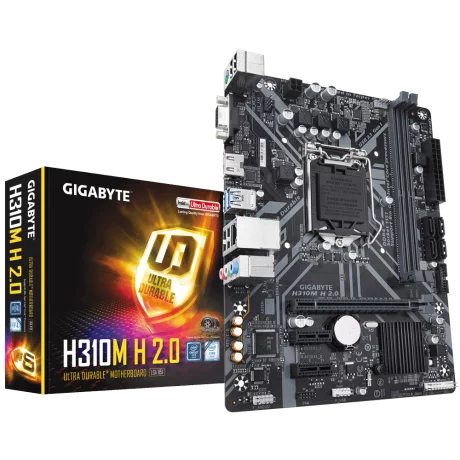 PLACA de BAZA GIGABYTE H310M H 2.0, skt LGA 1151, Intel H310, mATX, slot RAM 2 x DDR4, max 32 GB, 4x S-ATA 3, nux M.2, 2x PCI-E, PCI-E3.0x16 x 1, LAN 1000 Mbps, HDMI, VGA, 7.1, &quot;H310M H 2.0&quot;