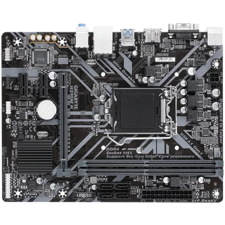 PLACA de BAZA GIGABYTE skt. LGA1151, H310M H, 2*DDR4 2666/2400/2133MHz memory modules, 1x D-sub/HDMI, 1x PCI Express x16 slot, 2x PCIe x1 Slot, 4x SATA 6Gb/s, LAN chip (10/100/1000), 4x USB 3.1 (2x front/ 2x back), 6x USB 2.0, mATX