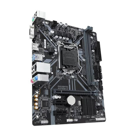 PLACA de BAZA GIGABYTE skt. LGA1151, H310M H, 2*DDR4 2666/2400/2133MHz memory modules, 1x D-sub/HDMI, 1x PCI Express x16 slot, 2x PCIe x1 Slot, 4x SATA 6Gb/s, LAN chip (10/100/1000), 4x USB 3.1 (2x front/ 2x back), 6x USB 2.0, mATX