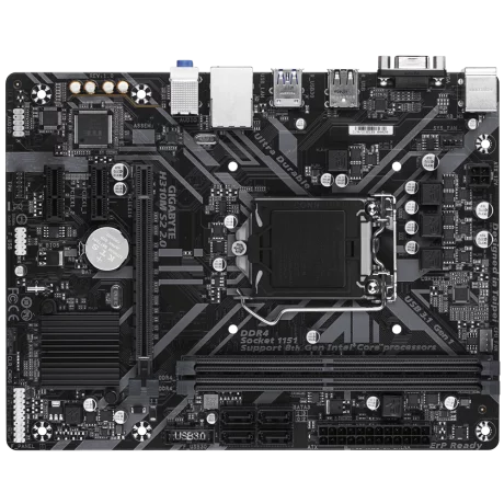 PLACA de BAZA GIGABYTE H310M S2 2.0, skt LGA 1151, Intel H310, mATX, slot RAM 2 x DDR4, max 32 GB, 4x S-ATA 3, nux M.2, 2x PCI-E, PCI-E3.0x16 x 1, LAN 1000 Mbps, VGA, 7.1, &quot;H310M S2 2.0&quot;