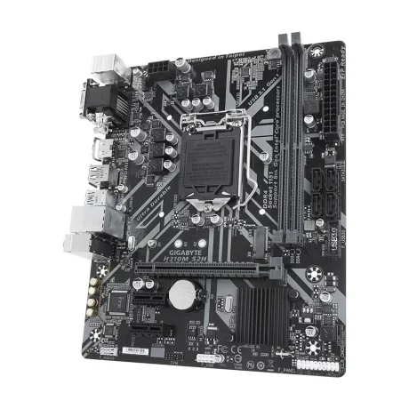 PLACA de BAZA GIGABYTE skt. LGA1151, H310M S2H, 2*DDR4 2666, 1x DVI-D/HDMI/D-Sub, 1x PCI Express x16 slot, 2x PCIe x1 Slot, 4x SATA 6Gb/s, Realtek GbE LAN chip (10/100/1000), 4x USB 3.1 (2x front/ 2x back), 6x USB 2.0, mATX