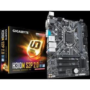 PLACA de BAZA GIGABYTE H310M S2P 2.0, skt LGA 1151, Intel H310, mATX, slot RAM 2 x DDR4, max 32 GB, 4x S-ATA 3, 1x M.2, 1x PCI-E, PCI-E3.0x16 x 1, LAN 1000 Mbps, HDMI, DVI, VGA, 7.1, &quot;H310M S2P 2.0&quot;