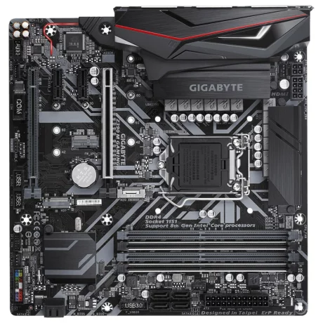 PLACA de BAZA GIGABYTE Z390 M Gaming, skt LGA 1151, Intel Z390, mATX, slot RAM 4 x DDR4, max 64 GB, 6x S-ATA 3, 2x M.2, 2x PCI-E, PCI-E3.0x16 x 1, PCI-E3.0x4 x 1, LAN 1000 Mbps, HDMI, DVI, 7.1, &quot;Z390 M Gaming&quot;