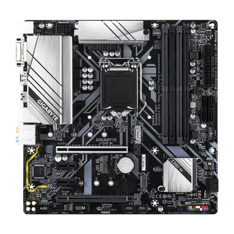 PLACA de BAZA GIGABYTE Z390 M, skt LGA 1151, Intel Z390, ATX, slot RAM 4 x DDR4, max 64 GB, 6x S-ATA 3, 2x M.2, 2x PCI-E, PCI-E3.0x16 x 1, PCI-E3.0x4 x 1, LAN 1000 Mbps, Display Port, HDMI, DVI, 7.1, &quot;Z390 M&quot;