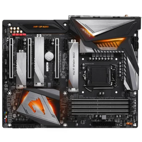 PLACA de BAZA GIGABYTE Z390 AORUS ULTRA, skt LGA 1151, Intel Z390, ATX, slot RAM 4 x DDR4, max 64 GB, 6x S-ATA 3, 3x M.2, 3x PCI-E, PCI-E3.0x16 x 1, PCI-E3.0x8 x 1, PCI-E3.0x4 x 1, LAN 1000 Mbps, HDMI, 7.1, &quot;Z390 AORUS ULTRA&quot;