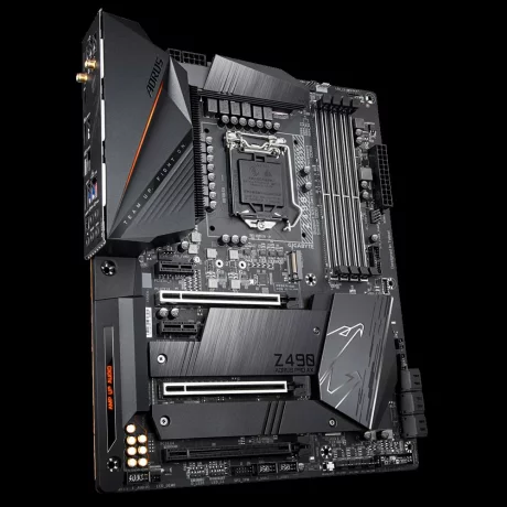 PLACA de BAZA GIGABYTE Z490 AORUS PRO AX, skt LGA 1200, Intel Z490, ATX, slot RAM 4 x DDR4, max 128 GB, 6x S-ATA 3, 2x M.2, 2x PCI-E, PCI-E3.0x16 x 1, PCI-E3.0x8 x 1, PCI-E3.0x4 x 1, LAN 2500 Mbps, HDMI, 7.1, &quot;Z490 AORUS PRO AX&quot;